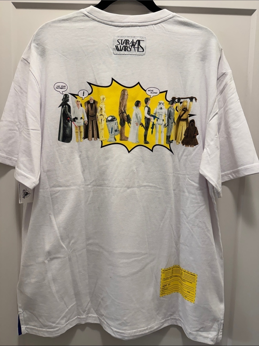 🆕 Star Wars 45th Anniversary Vintage Action Figures Graphic Tee. L. NWT!🔥 - Picture 3 of 6